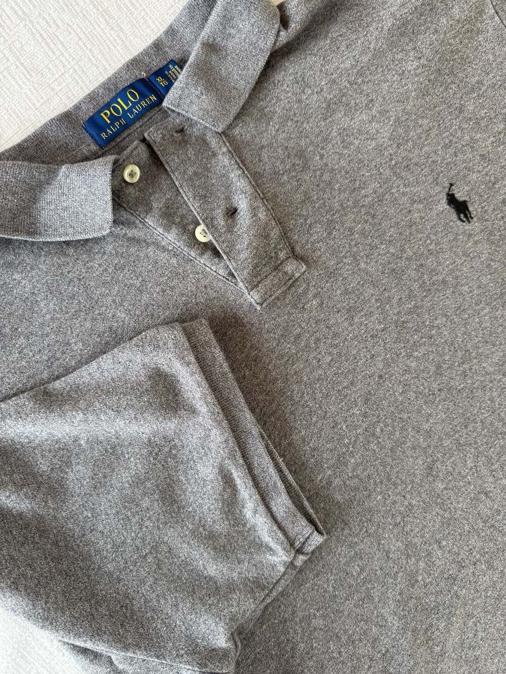 Polo Ralph Lauren Custom Fit Polo Shirt Gray XL